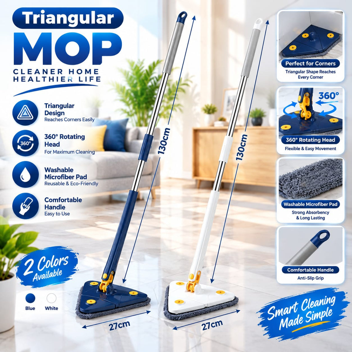 360 Rotating Adjustable Mop