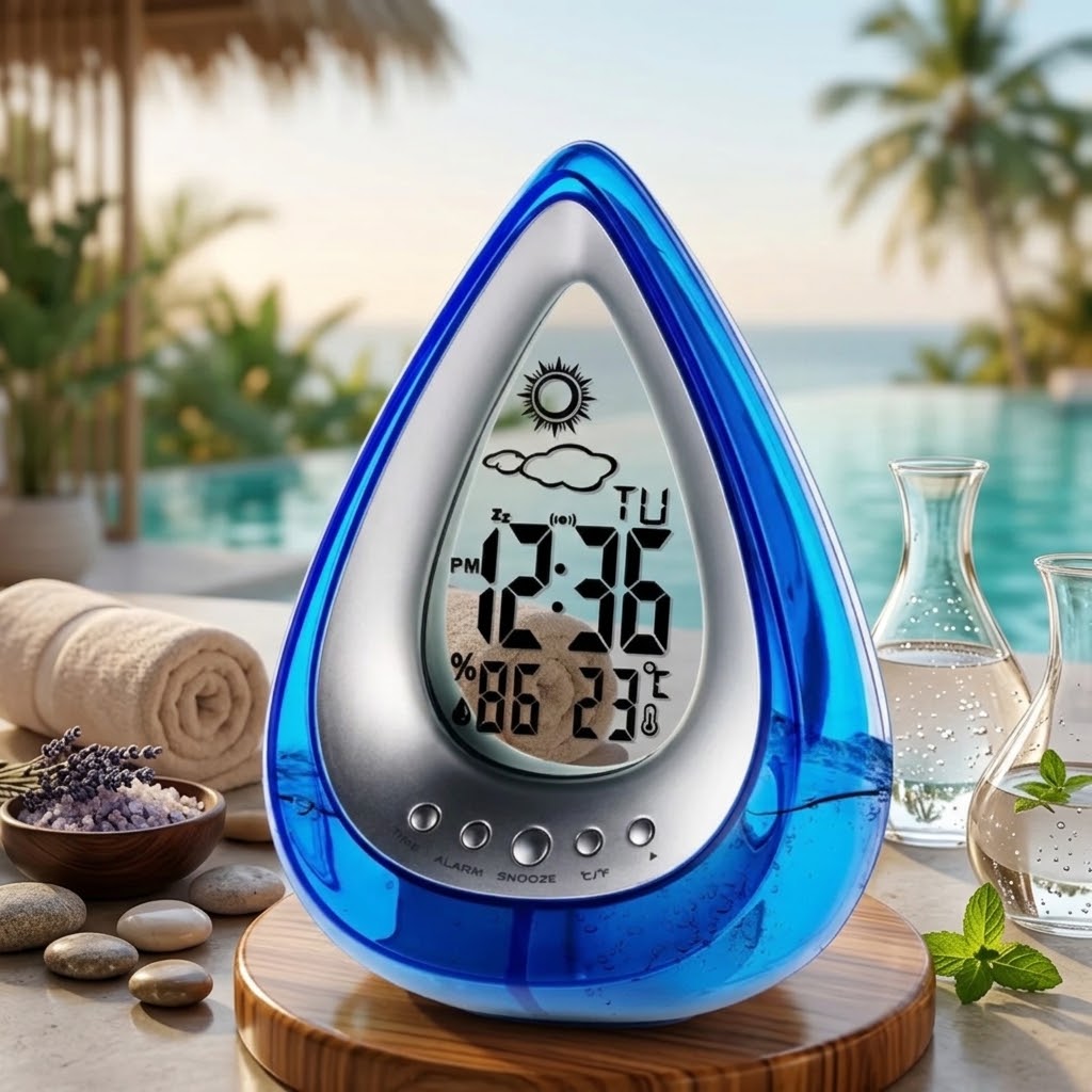 Drop Shaped Digital Alarm Clock
