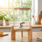 Glass Dispenser with Wooden Stand