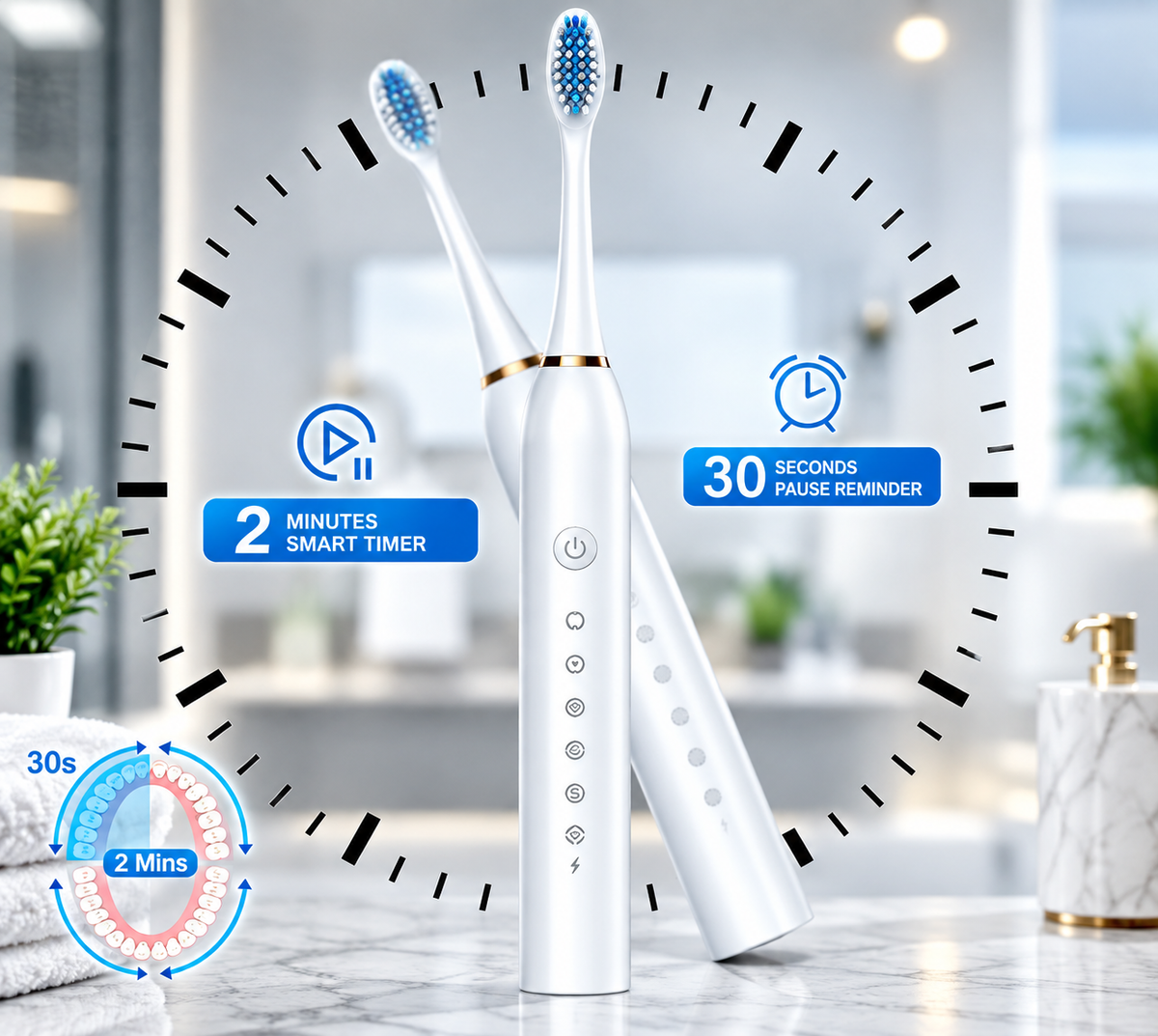 Ultrasonic Electric Toothbrush