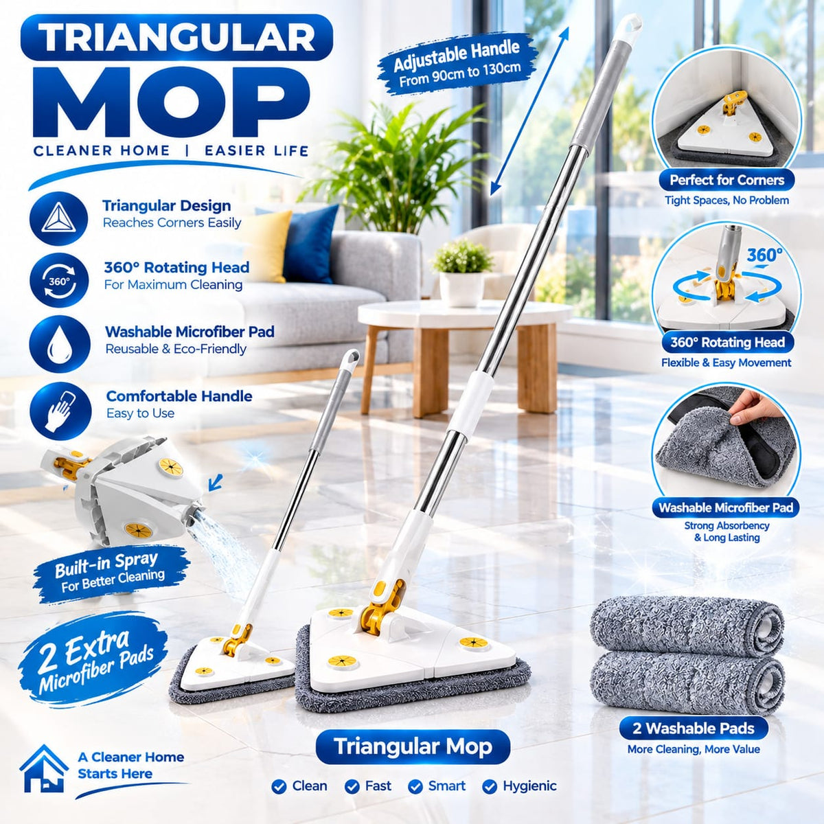 360 Rotating Adjustable Mop